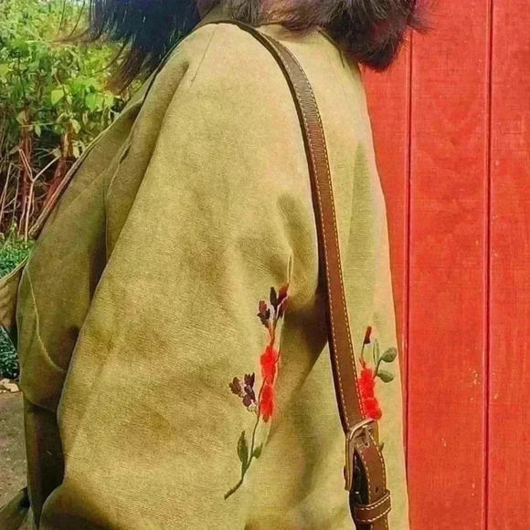 NWOT Anthropologie Cartonnier Embroidered trenchcoat Size S - Picture 10 of 17